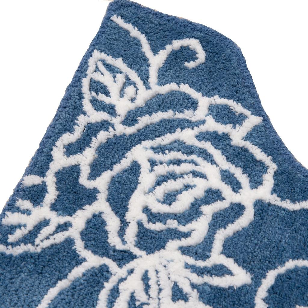 Senko Clear Rose Toilet Approximately 60 X 60 87938 Mat, Cm, Blue,