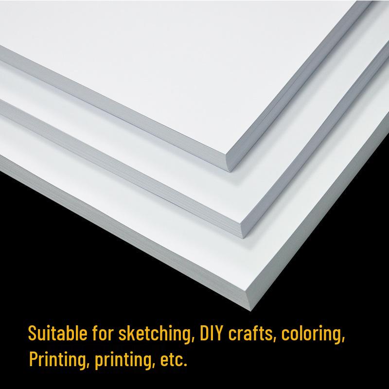 A4 White Cardstock & A3 Business Card Paper - Thick 180g/350g for DIY, Painting, Art Projects