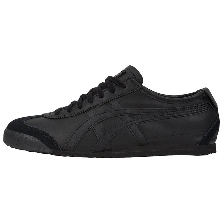 ONITSUKA TIGER Mexico 66 Suede Retro Sports Slip Resistant Durable Lightweight Low Top Casual Shoes Unisex Sneaker Black D4J2L-9090