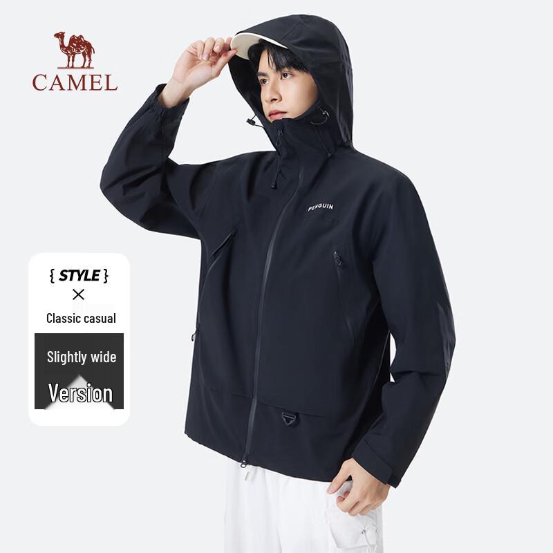 

CAMEL Unisex Penguin Hooded Windproof Waterproof Outdoor Jacket M35BA31060 XL