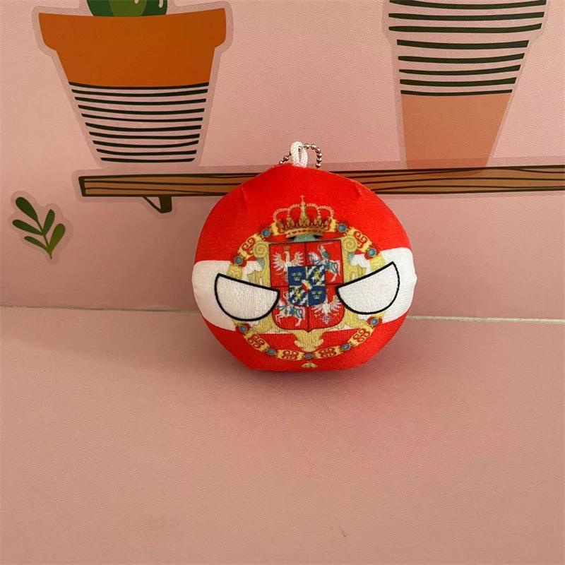 

10см Плюшевая игрушка Кантрибол Польша Великобритания Украина Германия Мягкая кукла Украшение 10cm