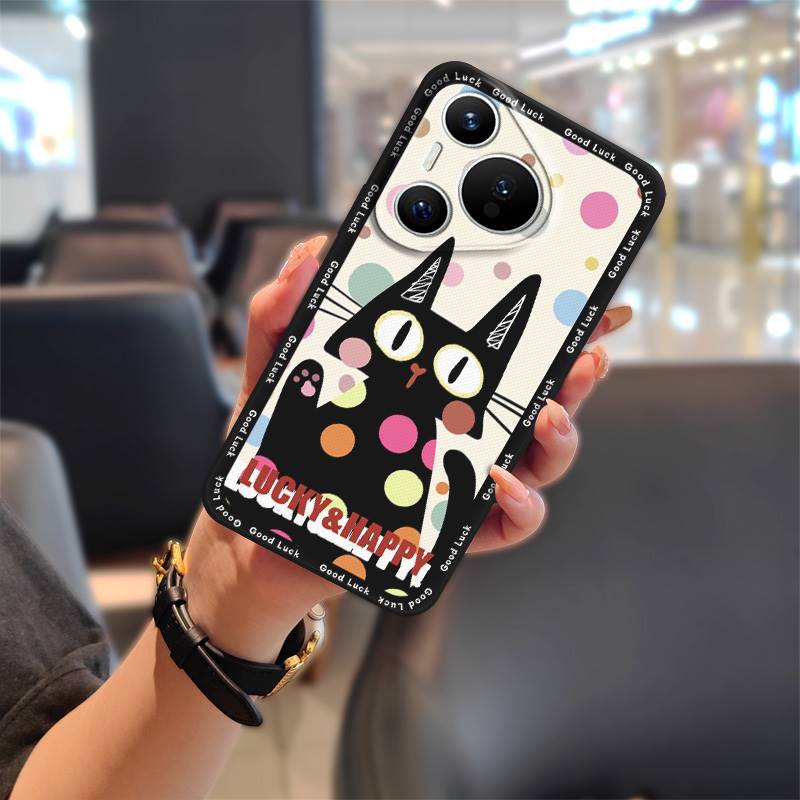 Phone Pouch Anti-dust Phone Case For Huawei P70 Pro/Pura 70 Pro+ Graffiti Cartoon Soft Case Waterproof Protective TPU