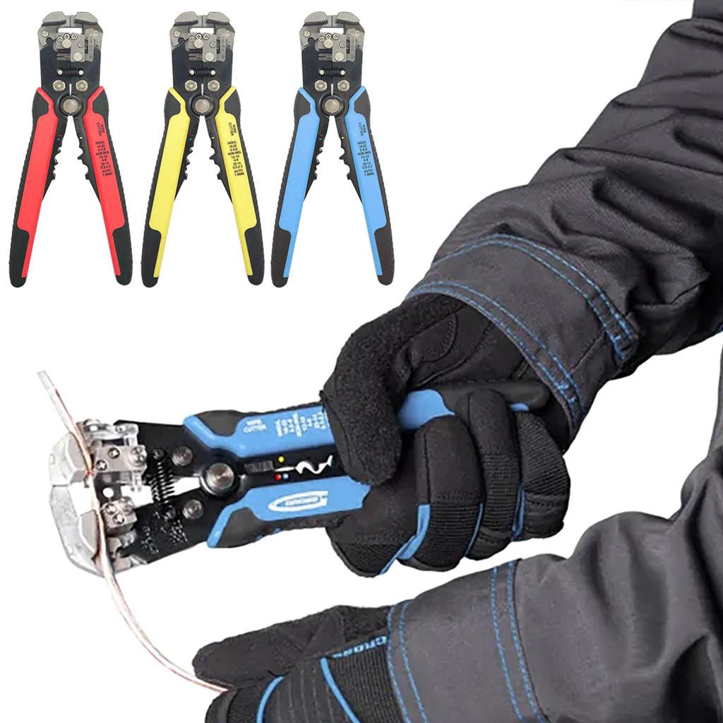 8-inch Automatic Wire Stripping Terminal Crimping Cable Peeling And Cutting Adjustable Distance Multifunctional Wire Stripping Pliers