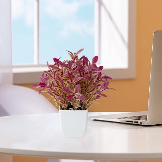 Simulation Plant Mini Easy To Maintain Weather-resistant Realistic No Watering Decorative Multicolor Table Centerpiece Potted Artificial Plant Living