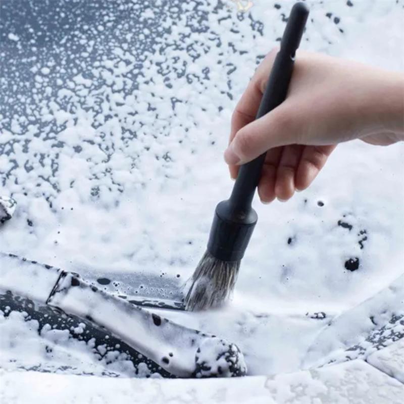 3PCS Car Detailing Brush Super Soft Auto Interior Detail Brush with Synthetic Bristles Car Dash Duster Brush Accessories