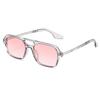 Double-bridge Frame Double-bridge Sunglasses for Women Outdoor UV400 Protection Sun Glasses Men's Retro Square Driving Goggles
