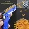 Metall Burst Gummiband Spielzeug - Mini Faltbarer Abschussrampe Spielzeug Mit Schlüsselanhänger Und 60 Stück Gummibändern, Perfektes Geschenk für Weihnachten