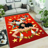 Wonder Woman pattern rug, suitable for living room, bedroom, bedside, balcony and other places, Nordic style decorative rug,