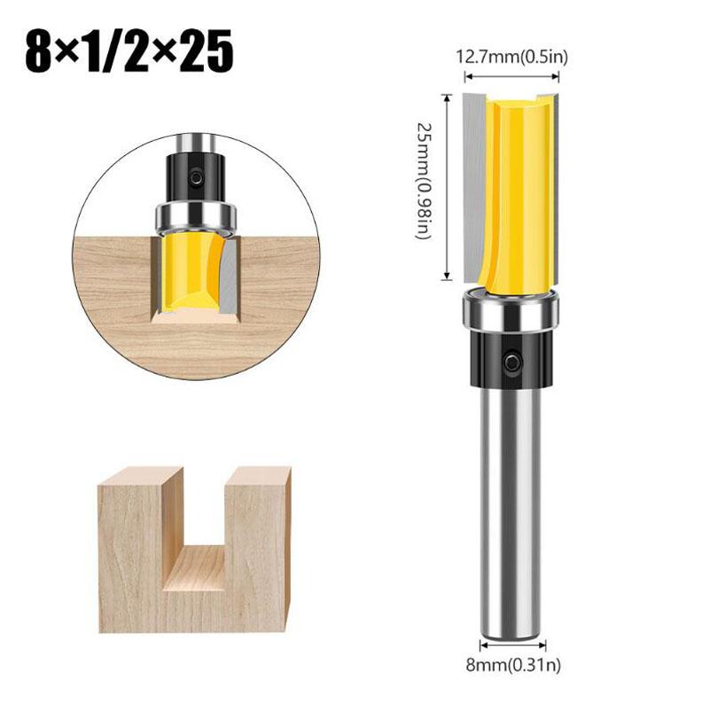 

Фреза 8мм хвостовик шаблонная кромочная петлевая долбежная фреза прямая концевая фреза заподлицо шпунтовая деревообрабатывающие инструменты NO3