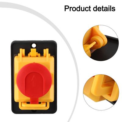 4-Pin Pushbutton Magnetic Pushbutton Switch Wet Environments Yellow, Black Reliable Performance Wide Range Applications