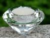 Cheap Handmade Decorative Tealight Medium Diamond Crystal Round Votive Candlestick Holder for Home Decoration