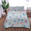 Rocket Takeoff Duvet Cover Set King Queen Double Full Twin Single Size Boys Bed Linen Set