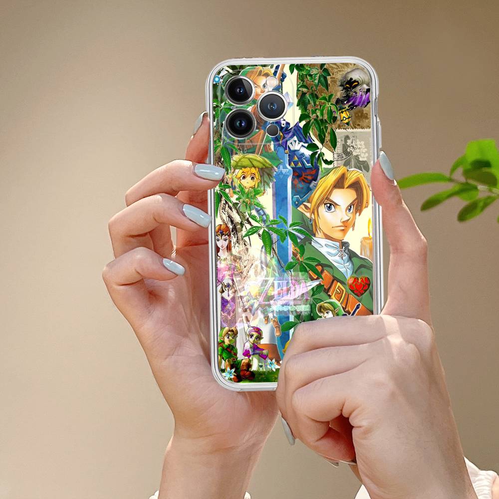 GAME The Legend Of Zelda Phone Case For IPhone 17 16 15 14 Plus 13 12 11 Pro Max Transparent Shockproof Cover