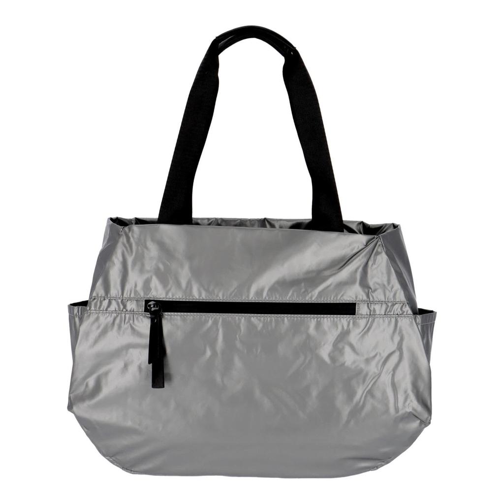 Nananoel grete Glossy Tote Bag (A4 Compatible), 2453311001, Gunmetal (219)