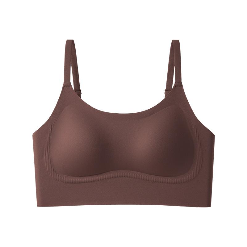 New abraded heat storage underwear, seamless backing, soft support, comfortable and warm, closed breast tube top, women's steel-free