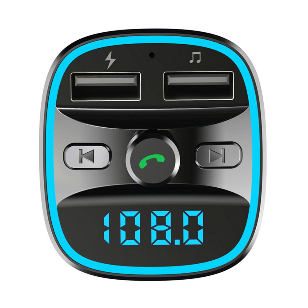 Multi-functional MP3 Player Fast Charging Dual USB Charger Practical Classic Car Bluetooth-compatible 5.0 FM Transmitter