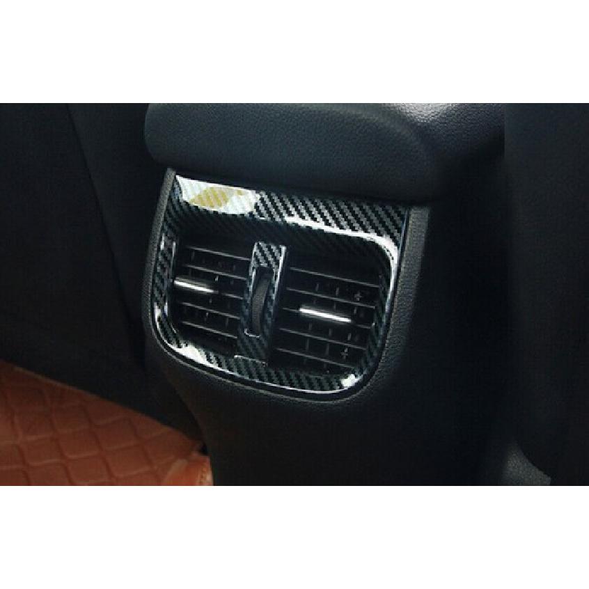 For Kia K3 Forte -2024 Steel Carbon Fiber Rear Air Outlet Vent Frame Trim 1*