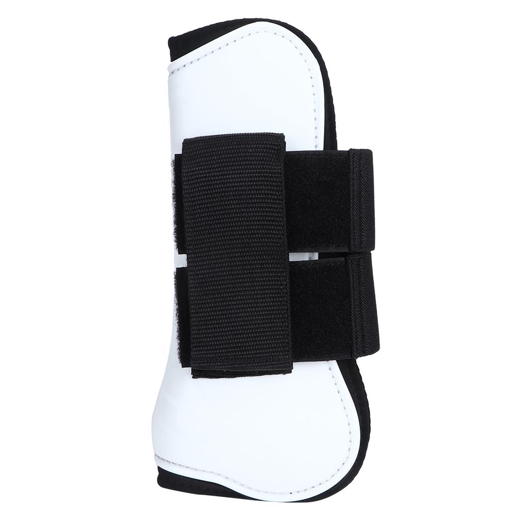 2PCS White Horse Jumping Leg Boot Protection Support Wrap Guard Professional Equestrian