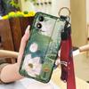 Phone Holder Wrist Strap Phone Case For MOTO E13 Anti-dust Chinese Style Kickstand Fashion Ring Anti-knock Wristband
