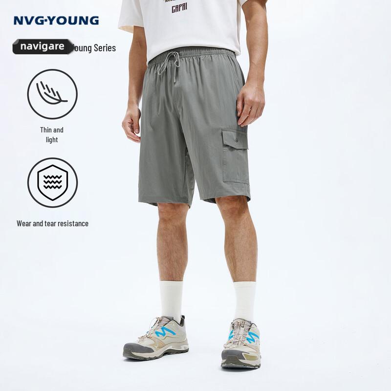 Navigare Men s Lightweight Ripstop Outdoor Cargo Shorts M