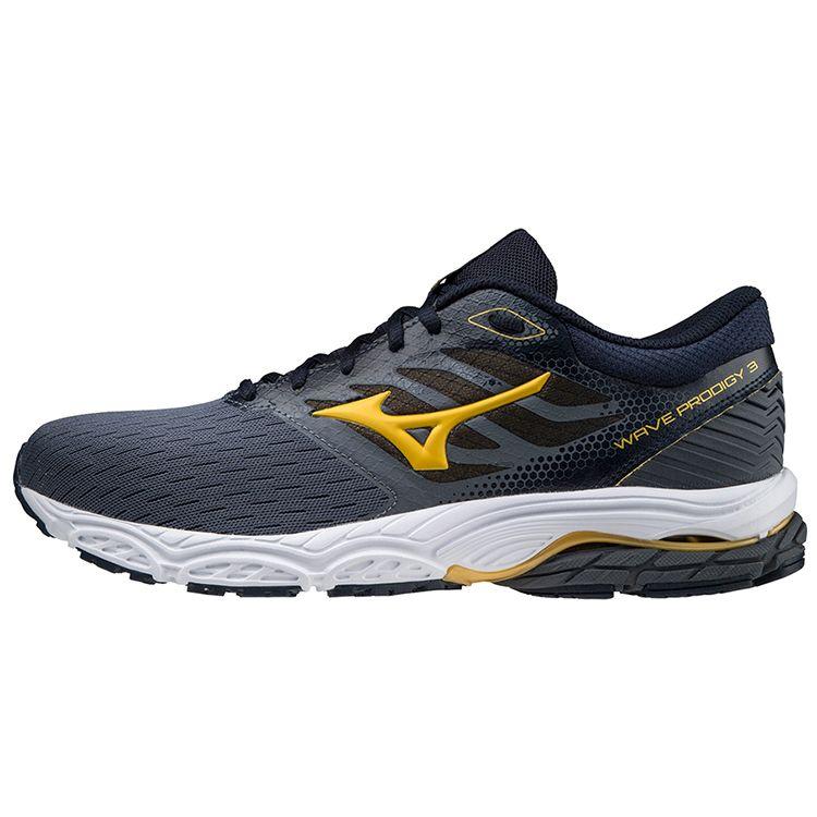 Mizuno Prodigy 3 Нескользящие Дышащие Низкие Беговые Кроссовки Мужские Кроссовки Черно-Желтые J1GC201045 42