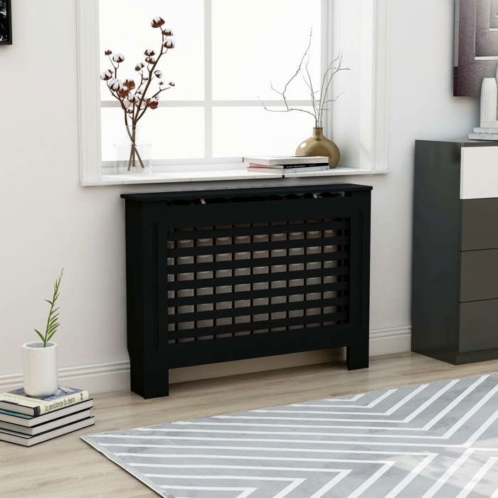 Cache-radiateur Noir - VidaXL - 112x19x81 cm - MDF
