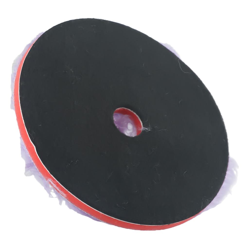 Wool Polishing Pad for Car Paint with Sponge Foam Base Compatible with For Buffer Polisher for Waxing and Polishing