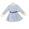 Korean Style Striped Shirt Dress - Spring/Summer Collection for Energetic Girls