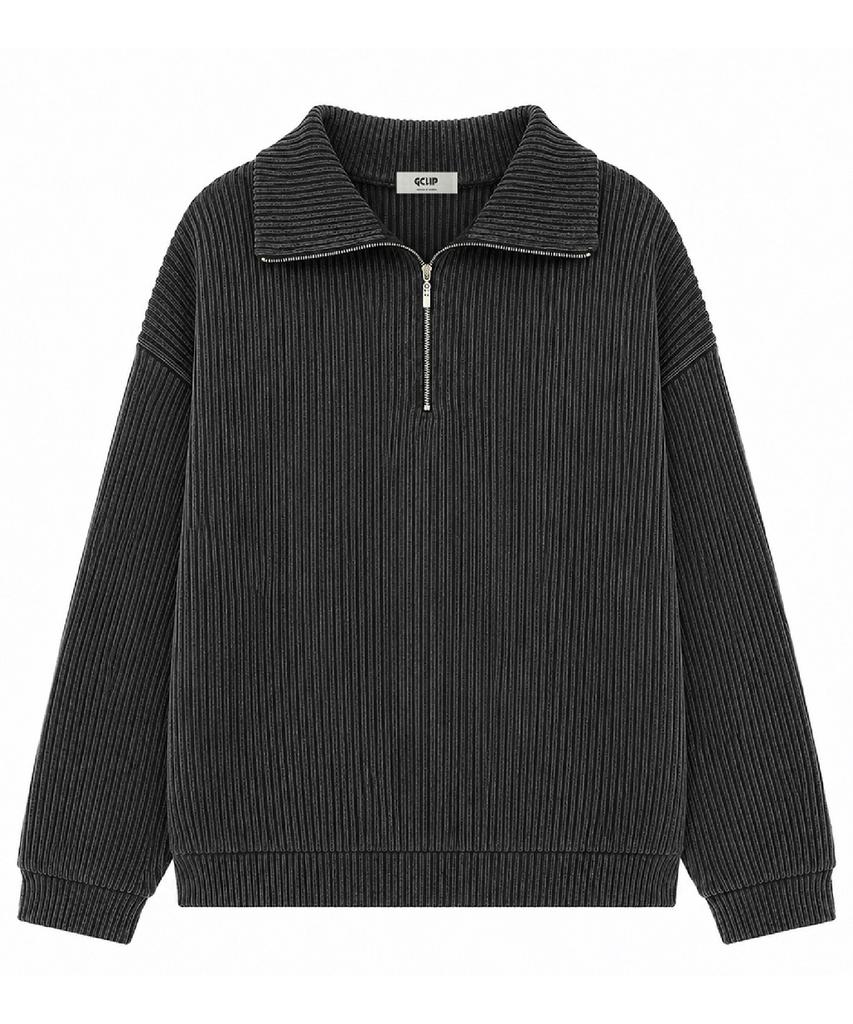 GCLIP Regular Fit Half-Zip Collared Sweatshirt 5 Colors