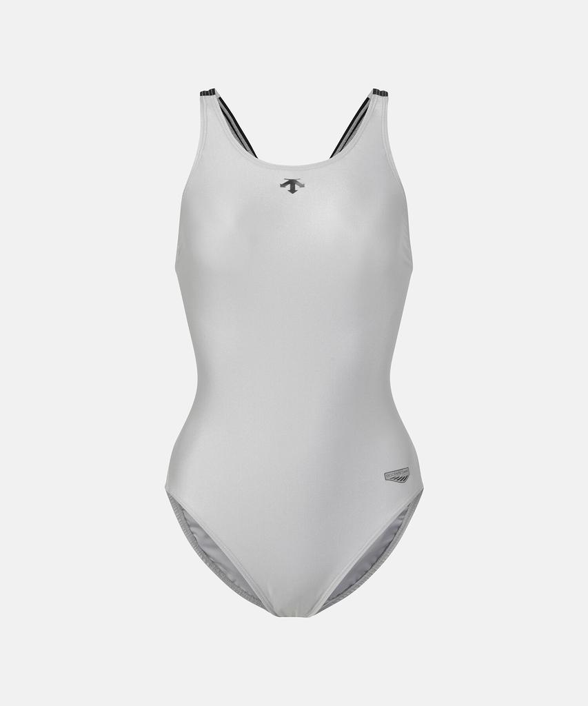 DESCENTE Women'S One-Piece Swimsuit Silver Sr222Eop51