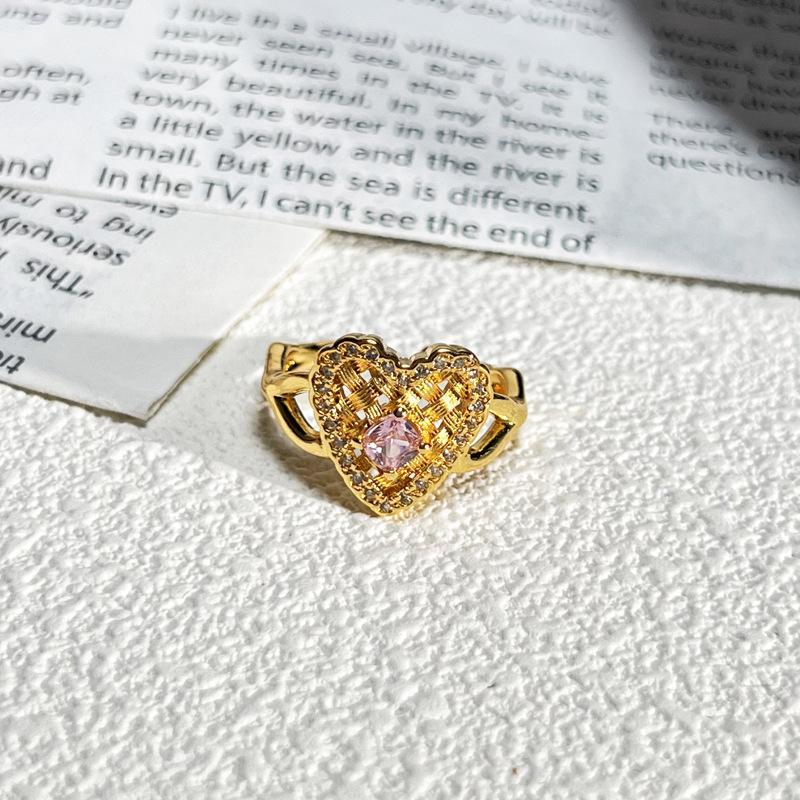 2026 Court Style Retro Heavy Industry Geometric Irregular Brushed Open Ring Women Ins Light Luxury Fashion Exquisite Index Finger Ring