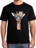 Cute Giraffe Mens T-Shirts,Short Sleeve Quick Drying T Shirts for Men Crew Neck Tee Summer Daisy Men's T-Shirts
