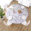Yousheng Round Table Cover Waterproof Tablecloth with Elastic Edges Marble Pattern Fitted Table Cover for Home Dinner Party Decoration Table