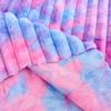 Spot Tie-Dyed Rabbit Hair Seven-Color Gradient Fabric for Clothing, Toys, Home Textiles, Shoes, and Hats