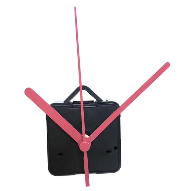 Non-Ticking Wall Clock Movement Mechanism DIY Repairs Part Long-Shaft Quartz Clock Movement Replacement Part A0KF розовый