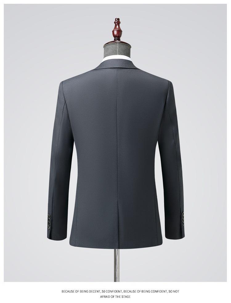 Korean Style 2026 Men's Slim Fit Non-Ironing Suit - Casual, Formal, Business, Wedding.