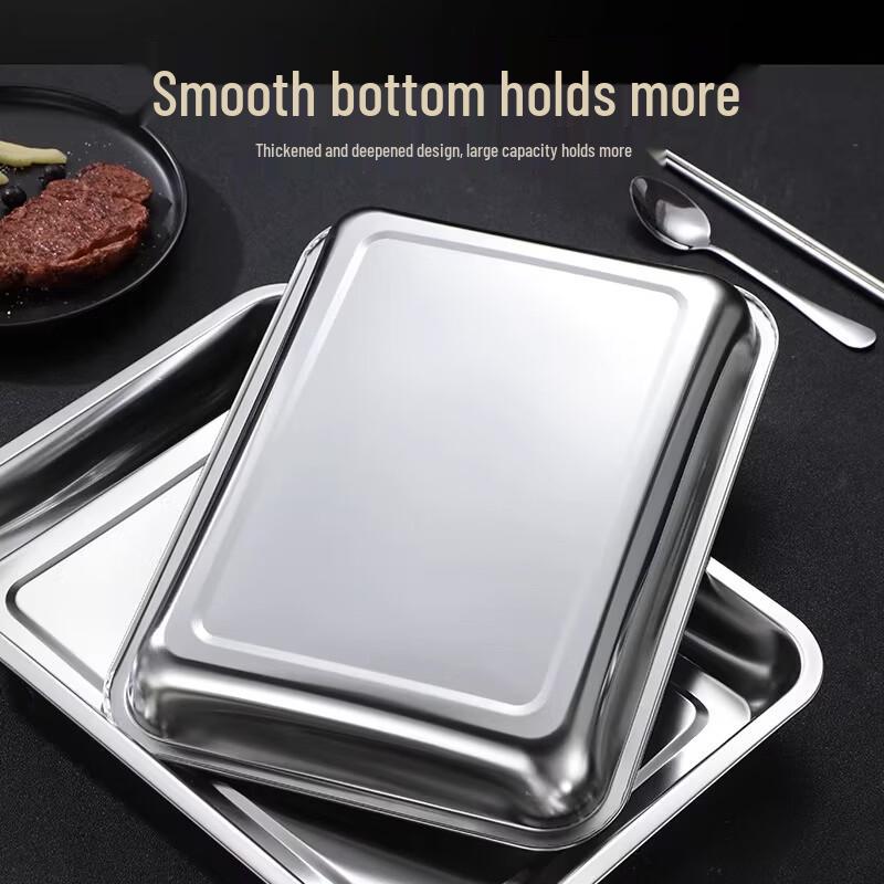 Stainless Steel Rectangular Serving Tray