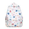 Cute Bear Cartoon Rocket Star Cloud Crown Print Student Backpack For School
