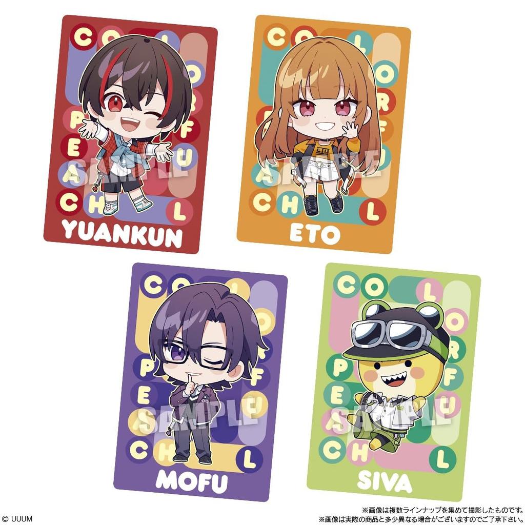 Colorful Peach Wafers box 2, 20-piece (Candy Toy)