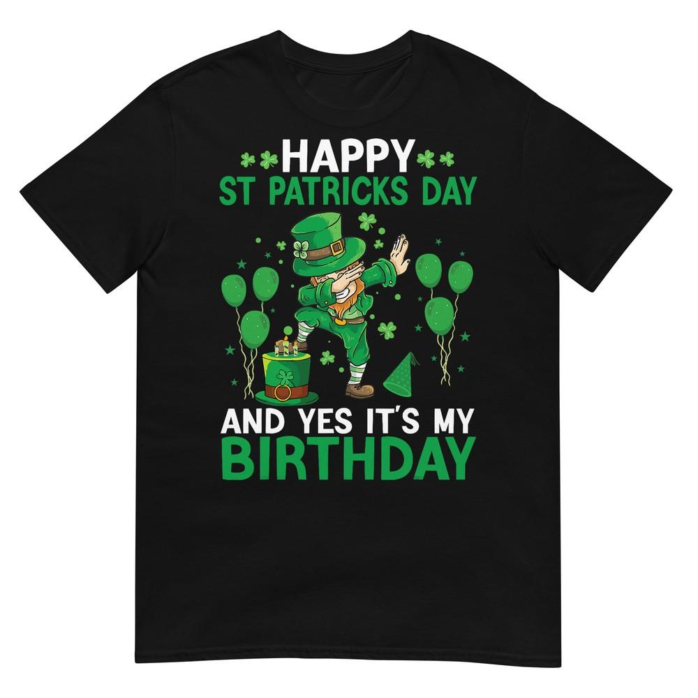 Birthday St Patricks Day Boys Dabbing Leprechaun Unisex Kids TShirt S