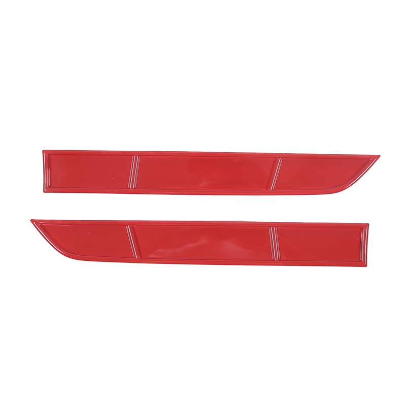 ABS Red Front Lower Grille Moulding Cover Racing Grill Middle Mesh Trim Strip Frame For Honda Pilot 2015- Car Accessories