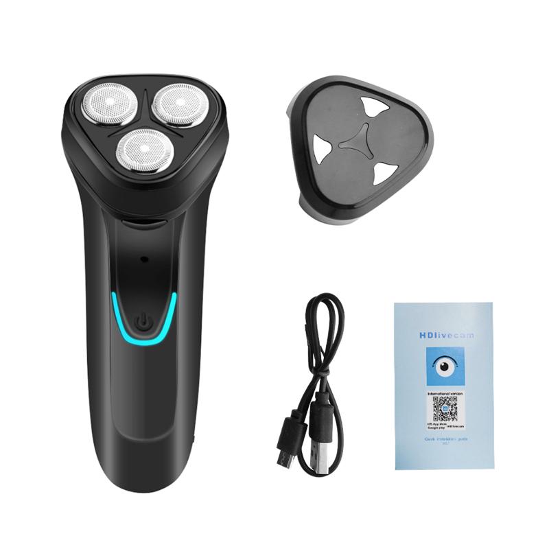 Rechargeable Electric Shaver 1080p Hd Wifi Camera Portable Travel Cam Home Security Video