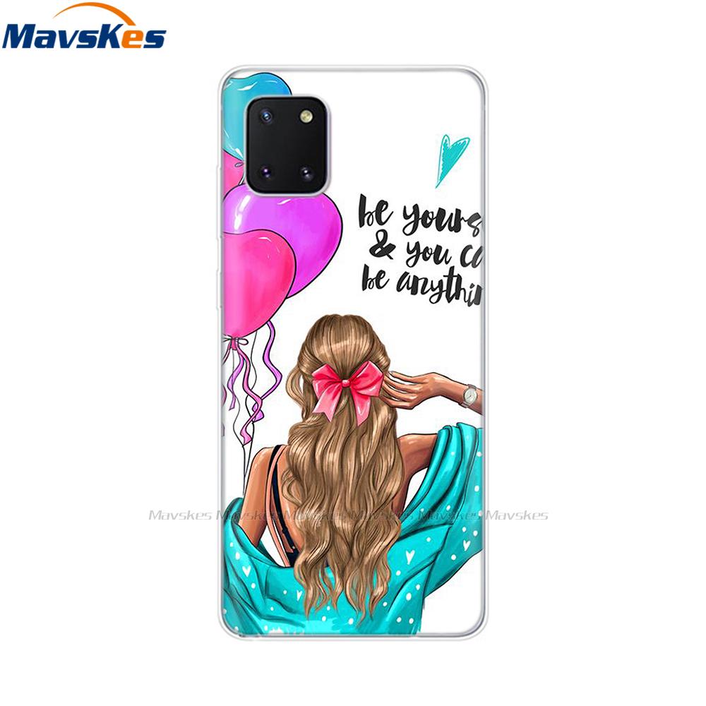 TPU Case for Samsung Galaxy Note 10 Lite Cases Silicon Cute Cat Phone Coque for Samsung Note10 Lite Plus SM-N770F/DS Cover Mask