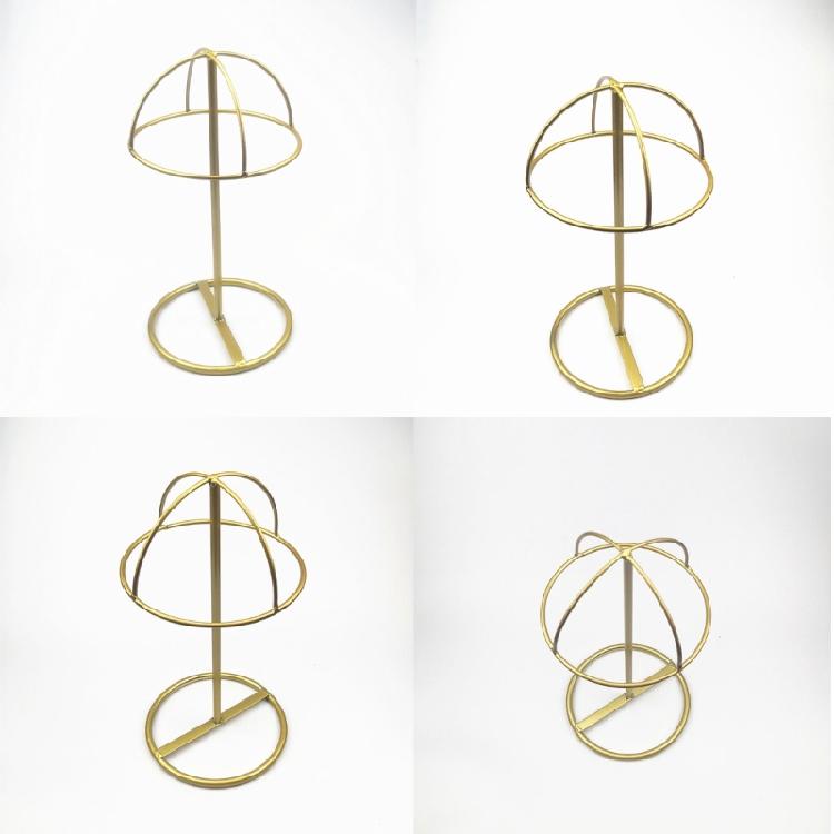 Stable Sturdy Wig Head Holder Wire Freestanding Wig Stand Hat Display Stand