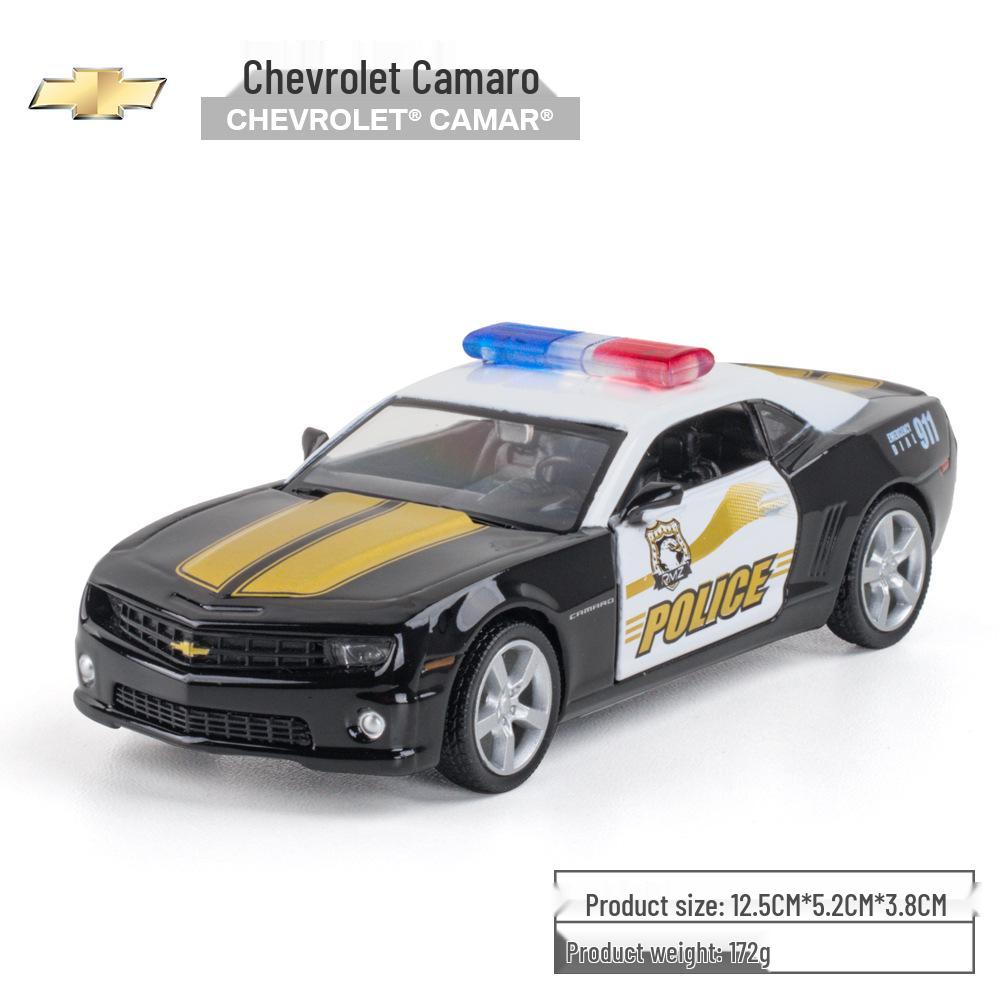 Boxed 1:36 Alloy American Mustang Rambo Police Car Toy Model for Kids