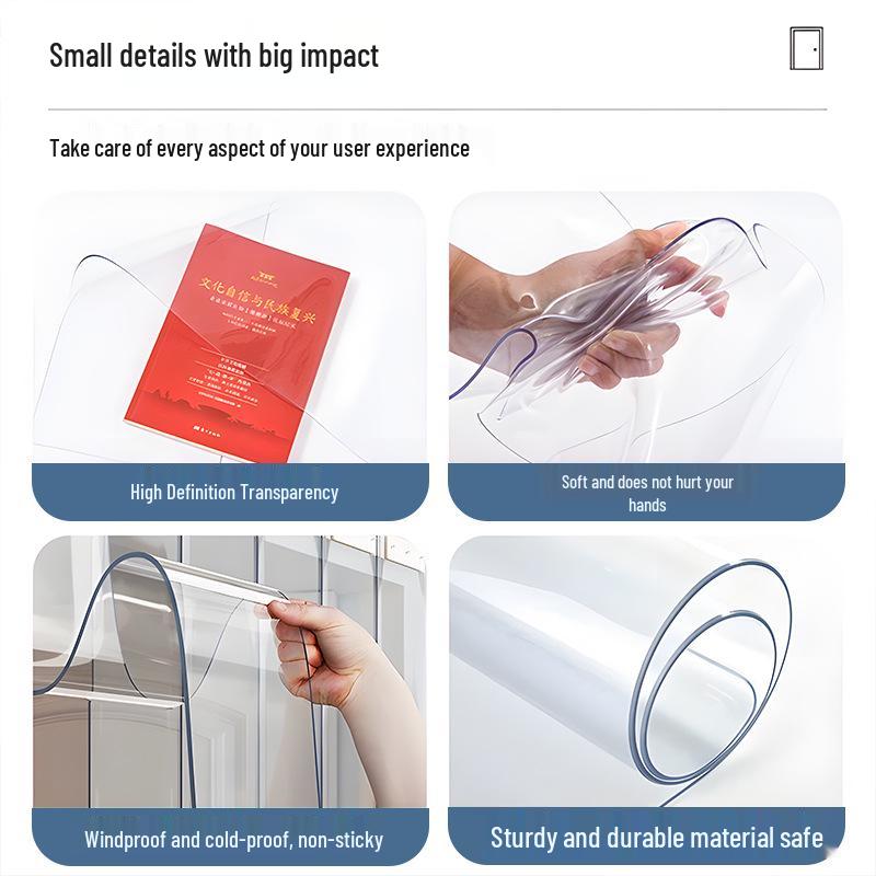 High-End Transparent PVC Mosquito-Proof Door Curtain Partition