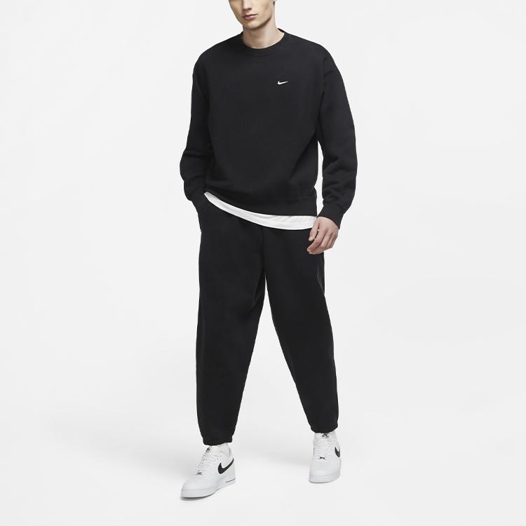 Nike Sweatshirts Men's Black Crew Neck Moderate Regular (Unisex) Sweatshirts DA2252 010