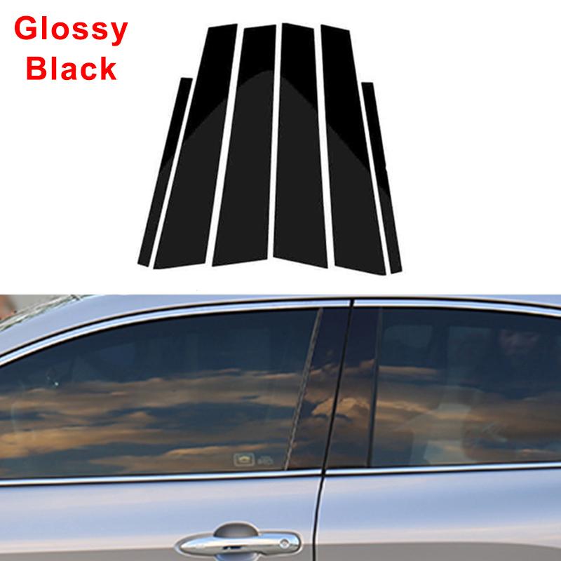 Kohlefaser Auto Fenster B-Säulen Verkleidung Aufkleber Für BMW F30 E46 E90 G20 318i 325i 320i 328i Türsäulen Folien Wrap Auto Zubehör