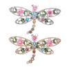Exquisitely Crafted Dragonflies Brooch Lifelike Wing and Body Zinc Alloy Material Sturdy Everyday Wear Accessory