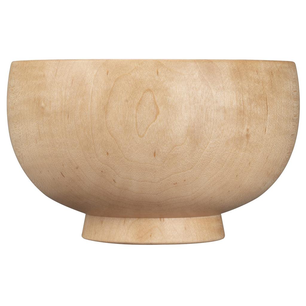 Yamanaka Lacquerware Shirasagi Mokko Soup Shirasagi Bowl Maple Made in Beige Bowl, M, Approx. 11cm, Wood, Natural, Japan,